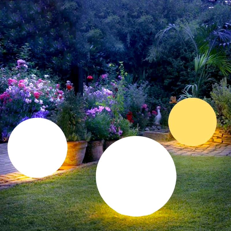 Shiny Moon Solarsk LED Vattentät Trädgårdsboll Lampa | Veska