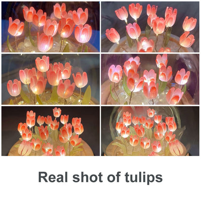 Shiny Tulip Handgjord Nattlampa | Veska