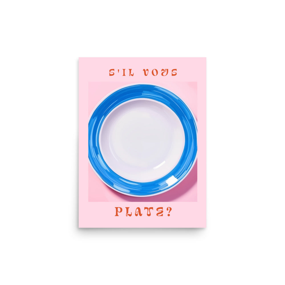S'il Vous Plate? | Veska 12″×16″