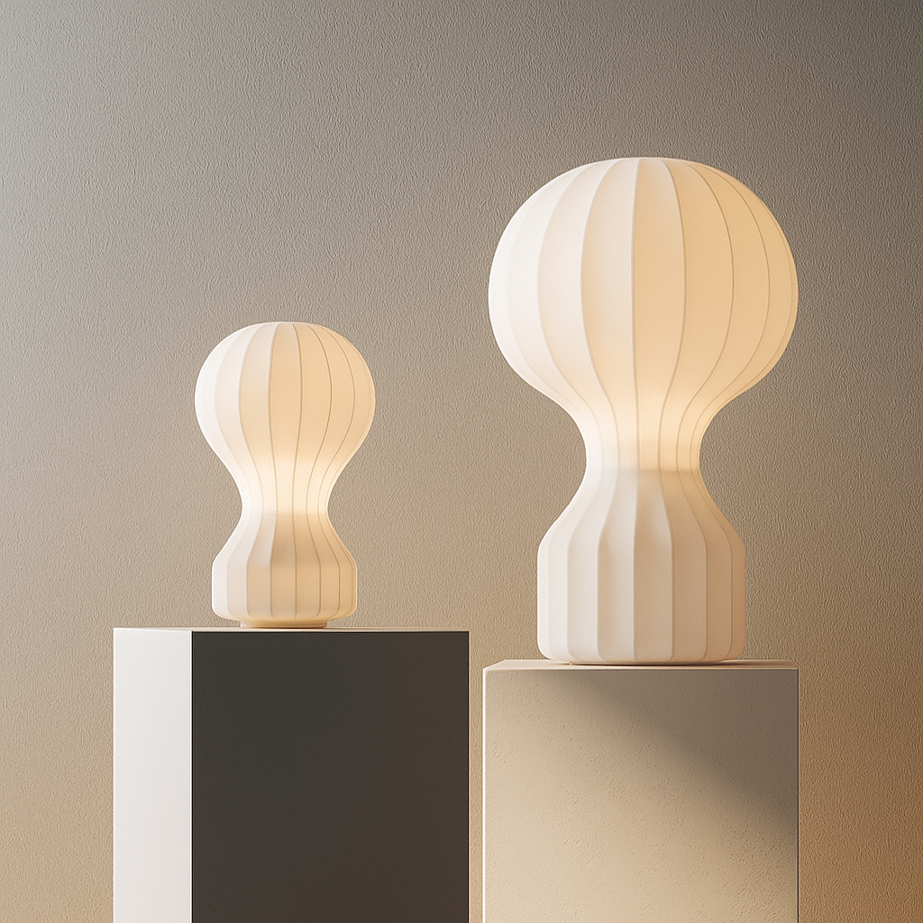 Silka | Wabi Sabi Silkes Bordsmodell – Varm LED Ljus | Veska