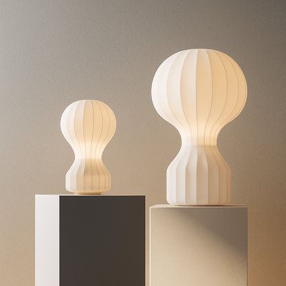 Silka | Wabi Sabi Silkes Bordsmodell – Varm LED Ljus | Veska