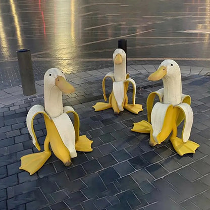 Skalad Banan Anka Ansikte Trädgårdsdekoration | Veska