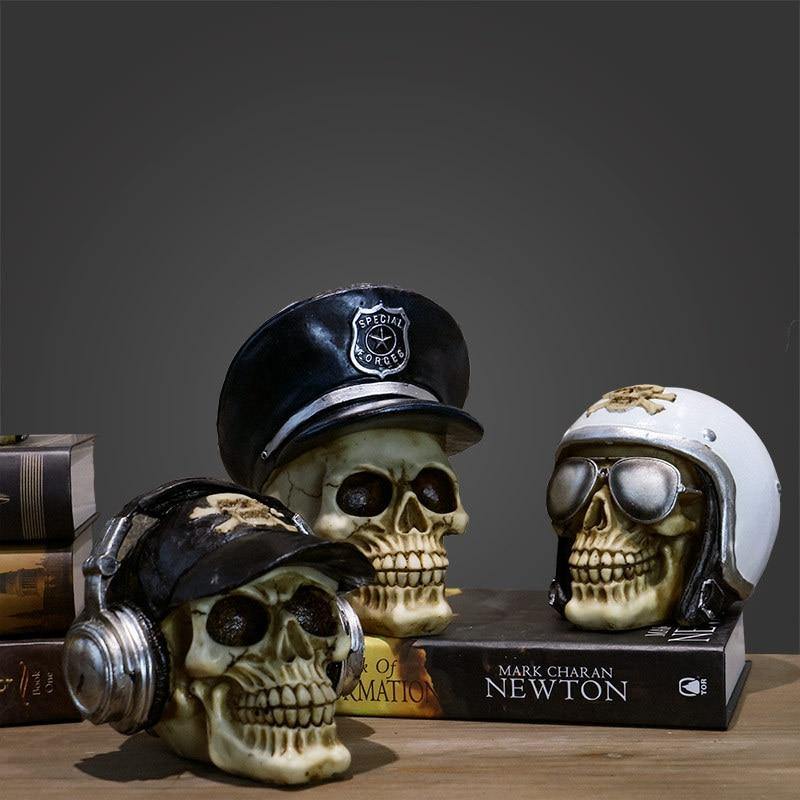 Skalle Resin Skelettarmé Figurin Halloween Dekoration | Veska
