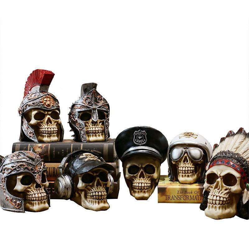 Skalle Resin Skelettarmé Figurin Halloween Dekoration | Veska