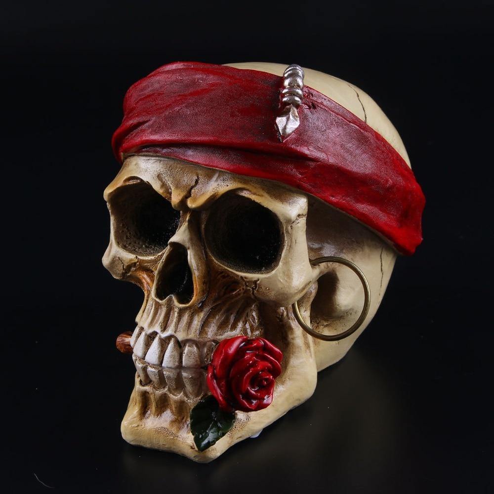 Skalle Resin Skelettarmé Figurin Halloween Dekoration | Veska