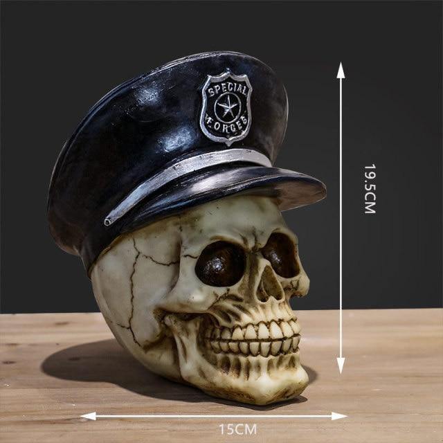 Skalle Resin Skelettarmé Figurin Halloween Dekoration | Veska D