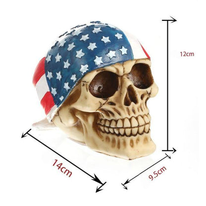 Skalle Resin Skelettarmé Figurin Halloween Dekoration | Veska Flagga