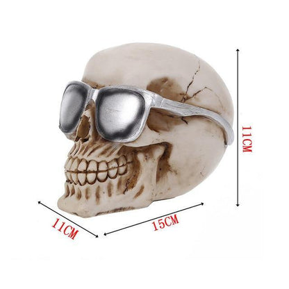 Skalle Resin Skelettarmé Figurin Halloween Dekoration | Veska glasögon