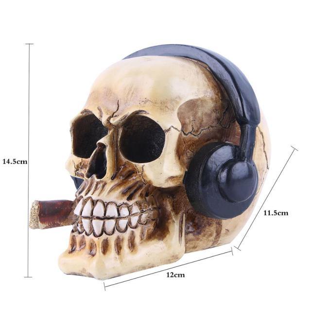 Skalle Resin Skelettarmé Figurin Halloween Dekoration | Veska K