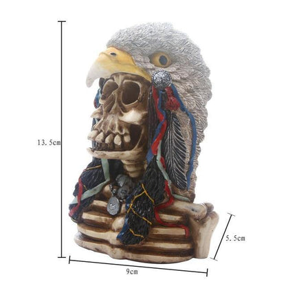 Skalle Resin Skelettarmé Figurin Halloween Dekoration | Veska örnen