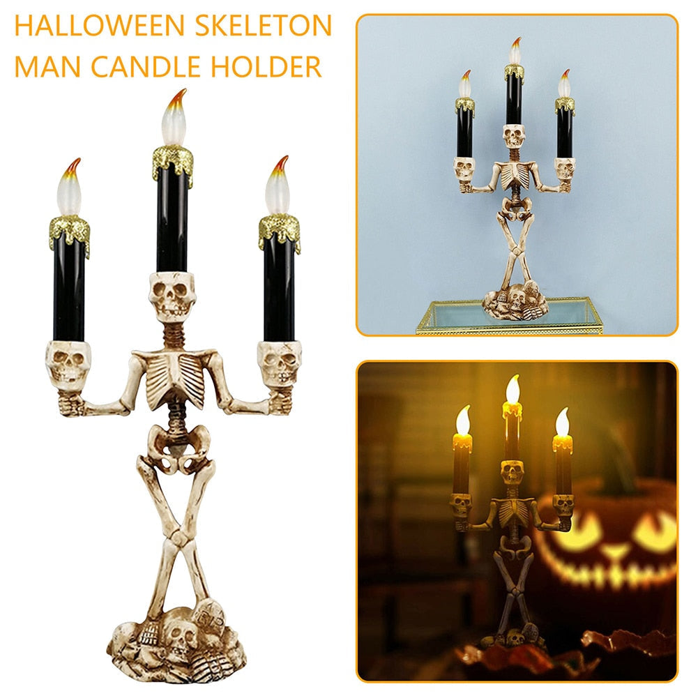 Skrämmande Skelett Halloween Ljus | Veska