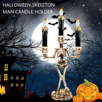 Skrämmande Skelett Halloween Ljus | Veska