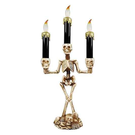 Skrämmande Skelett Halloween Ljus | Veska Guld