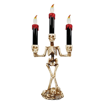 Skrämmande Skelett Halloween Ljus | Veska Röd