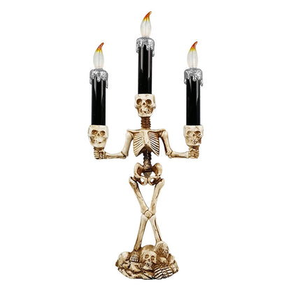 Skrämmande Skelett Halloween Ljus | Veska Silver