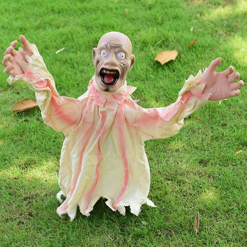 Skrämmande Skriande Zombie Trädgård Halloween Dekoration | Veska