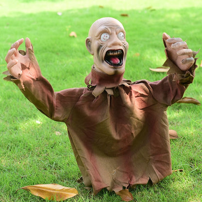 Skrämmande Skriande Zombie Trädgård Halloween Dekoration | Veska