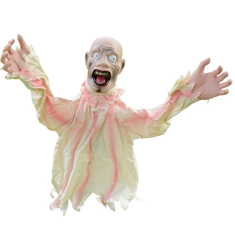 Skrämmande Skriande Zombie Trädgård Halloween Dekoration | Veska A-60x90x16cm