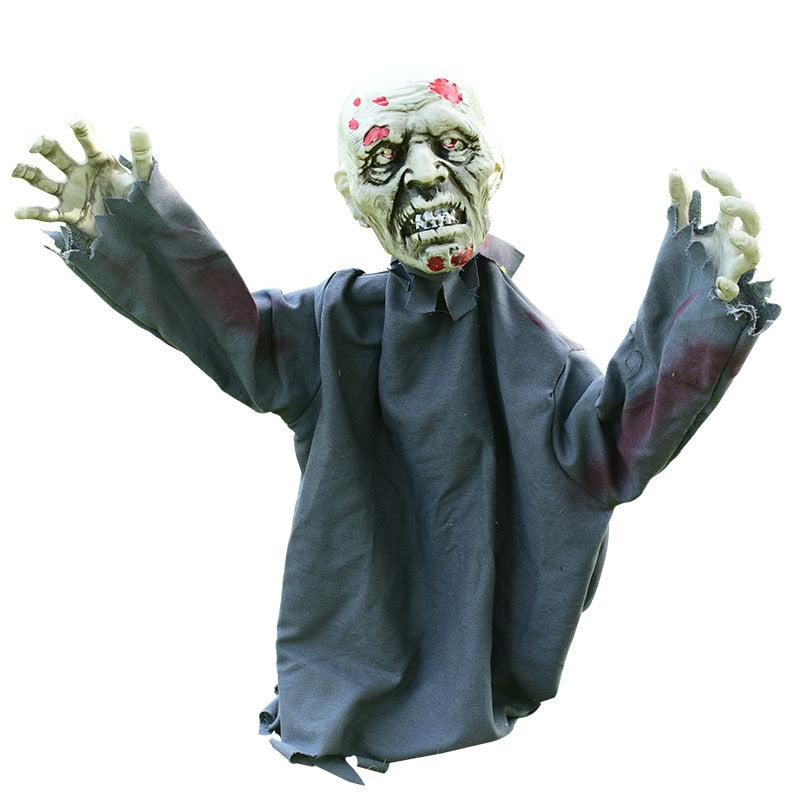 Skrämmande Skriande Zombie Trädgård Halloween Dekoration | Veska E-75x100x19cm