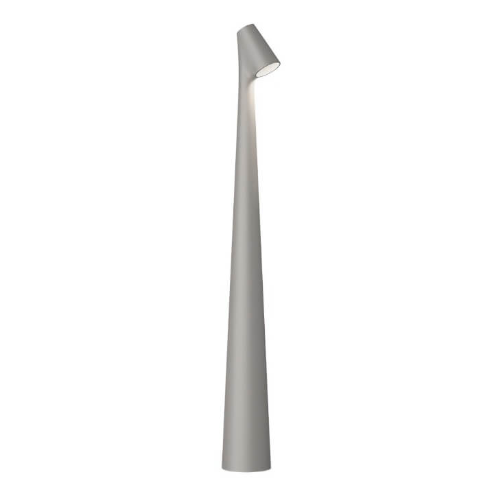 Skulpturerande bordslampa | Veska Silver