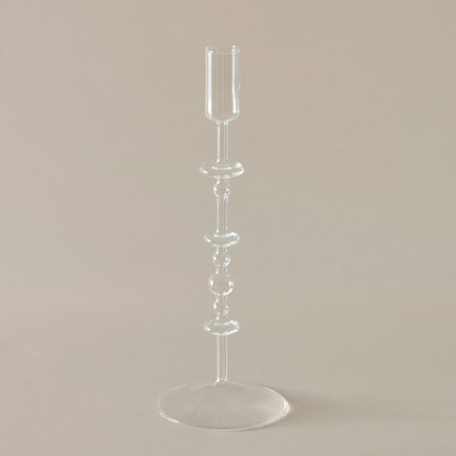 Slim Glass Candleholder | Veska Clear L