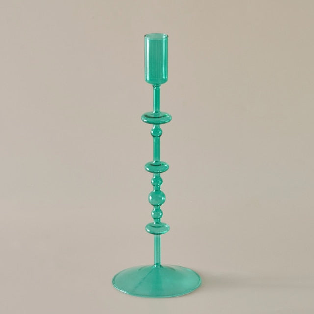 Slim Glass Candleholder | Veska Grön L