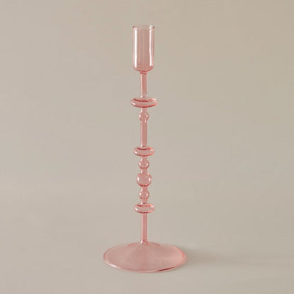 Slim Glass Candleholder | Veska Rosa L