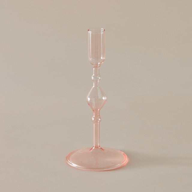 Slim Glass Candleholder | Veska Rosa M