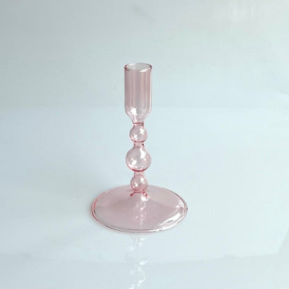 Slim Glass Candleholder | Veska Rosa S
