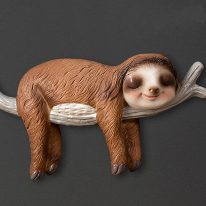 Sloth Djur Vägghängande Skulptur | Veska