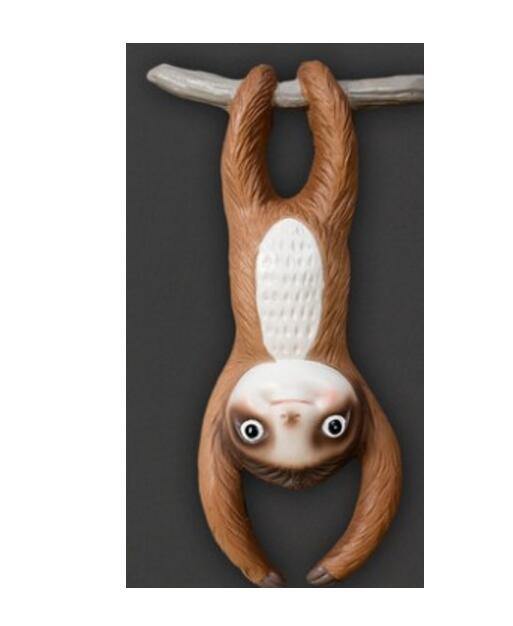 Sloth Djur Vägghängande Skulptur | Veska D-