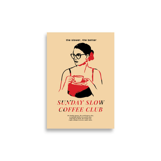 Slow Sunday Coffee Club | Veska 21×30 cm