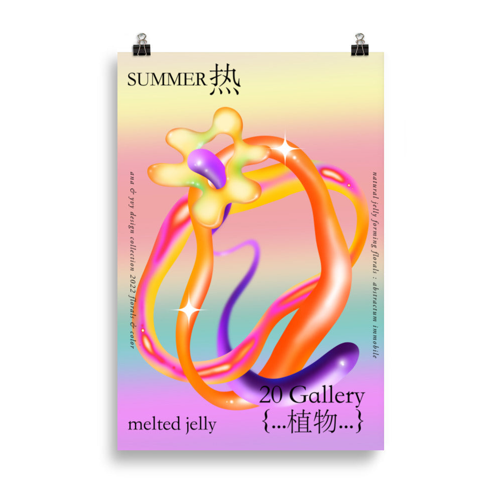 Smält Gelé 02 | Veska 61×91 cm