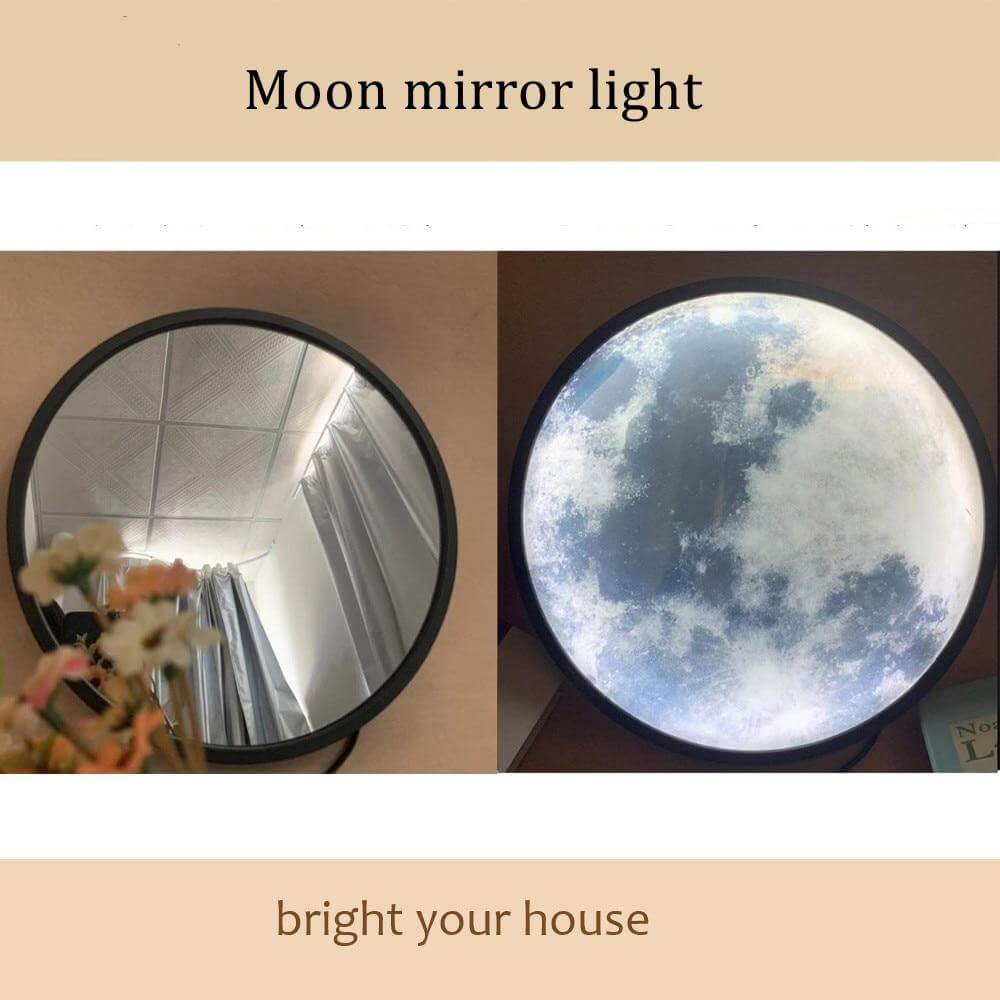 Smart Modern Moon Mirror Vägglampa | Veska