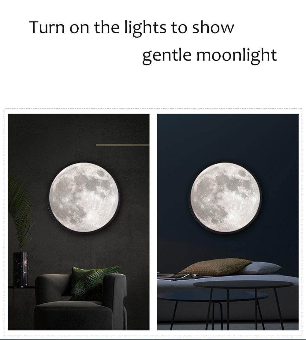 Smart Modern Moon Mirror Vägglampa | Veska