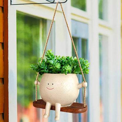 Smiley Face Gungande Blomkruka | Veska