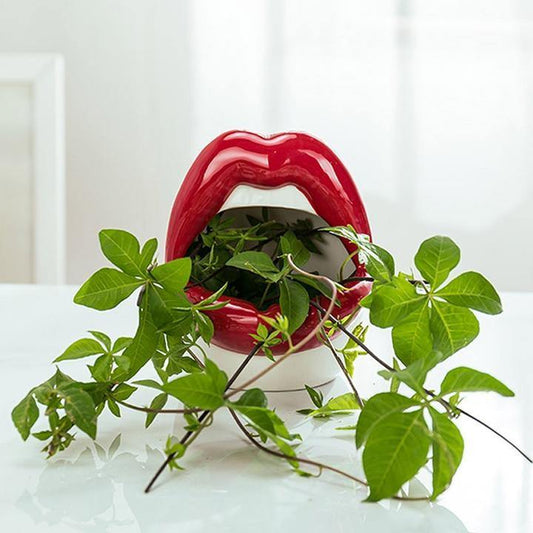 Smooch Lips Keramisk Keramik | Veska Rot