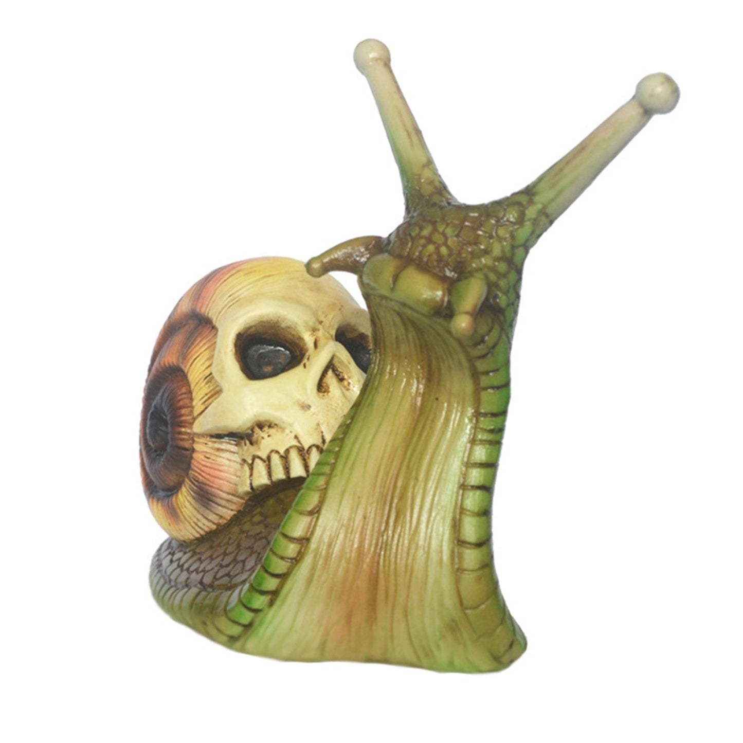 Snigelskelett Halloween Patio Skulptur | Veska Grön
