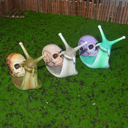 Snigelskelett Halloween Patio Skulptur | Veska