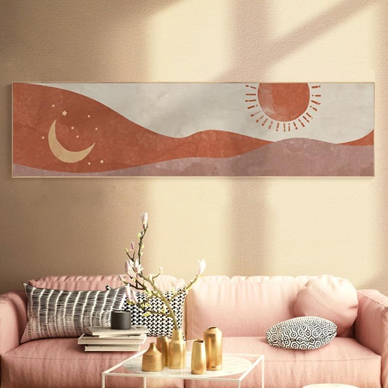 Sol & Måne Canvas Väggkonst | Veska