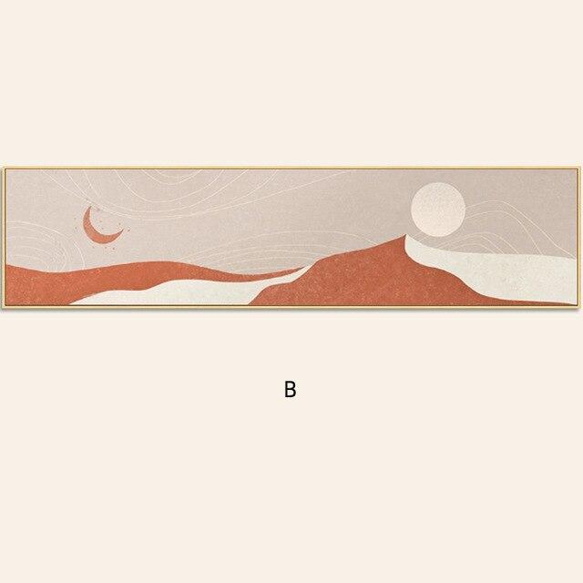Sol & Måne Canvas Väggkonst | Veska B