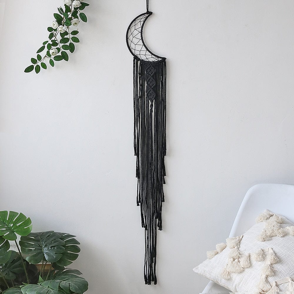 Sol Och Måne Svart Drömfångare | Veska Crescent moon dream catcher
