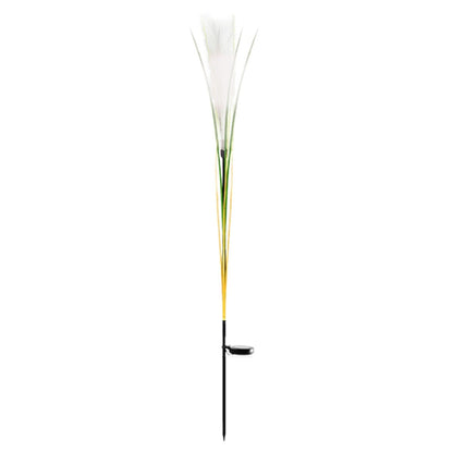 Solar Reed Vattentåliga Fiber Patiolampor | Veska 1 st Rör Vit