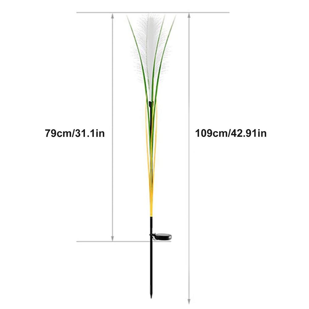 Solar Reed Vattentåliga Fiber Patiolampor | Veska