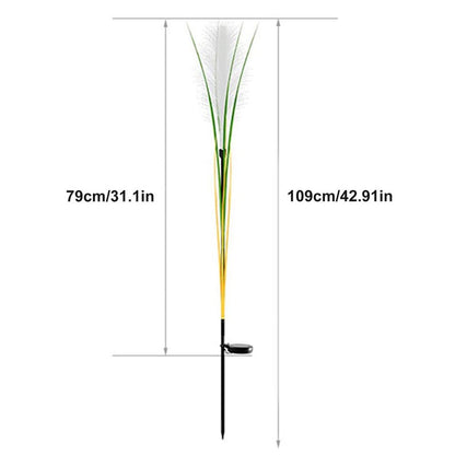 Solar Reed Vattentåliga Fiber Patiolampor | Veska