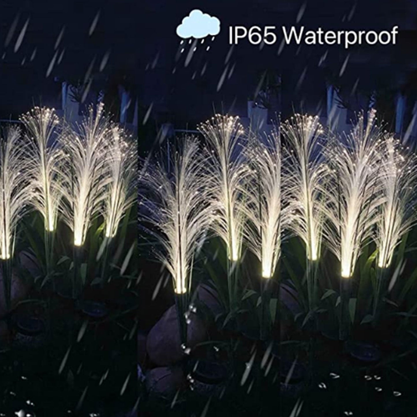 Solar Reed Vattentåliga Fiber Patiolampor | Veska