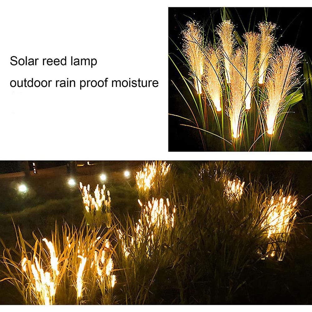 Solar Reed Vattentåliga Fiber Patiolampor | Veska
