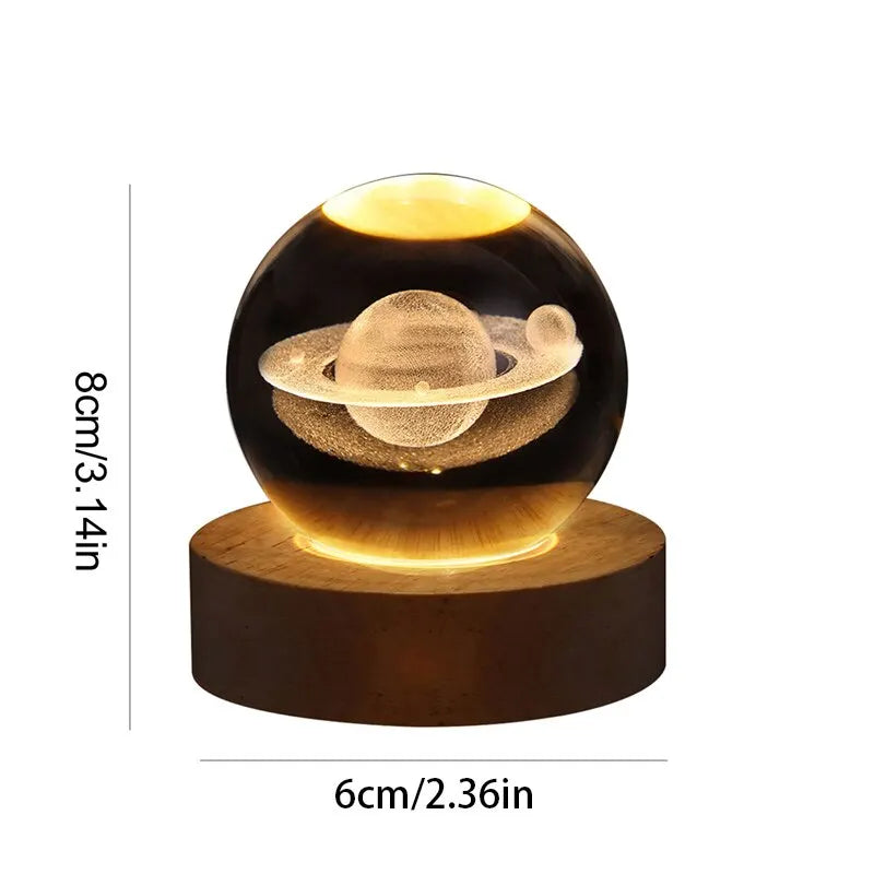 Solar-System Bordslampa – LED-lampa med planetdesign för vardagsrum | Veska