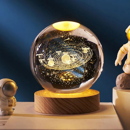 Solar System Kristallkula Nattlampa | Veska
