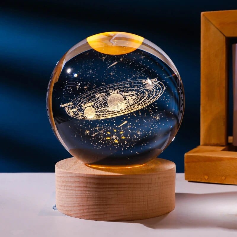 Solar System Kristallkula Nattlampa | Veska